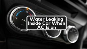 Water Leaking Inside Car When AC Is on | Causes & How to Fix