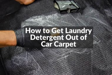 How to Get Laundry Detergent Out of Car Carpet | Solutions